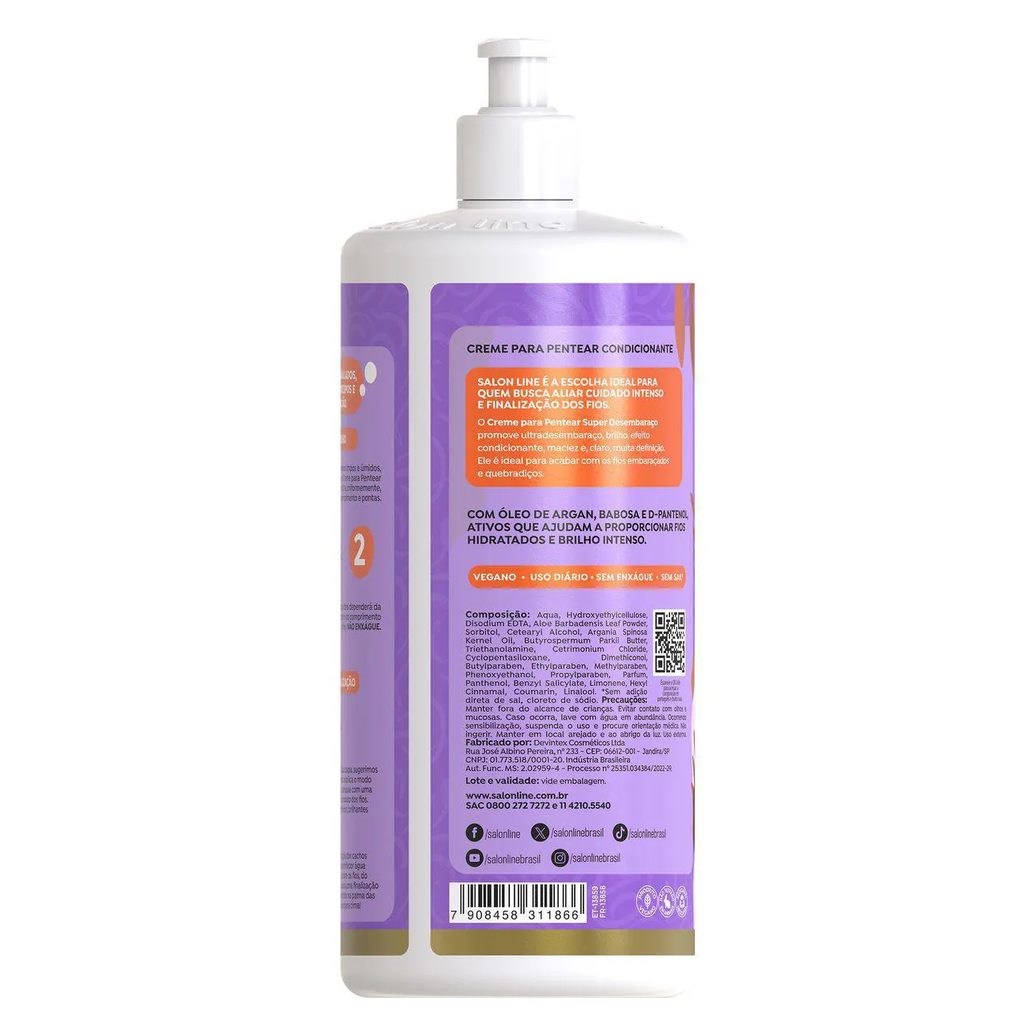 Creme para Pentear Salon Line Super Desembaraço 1L