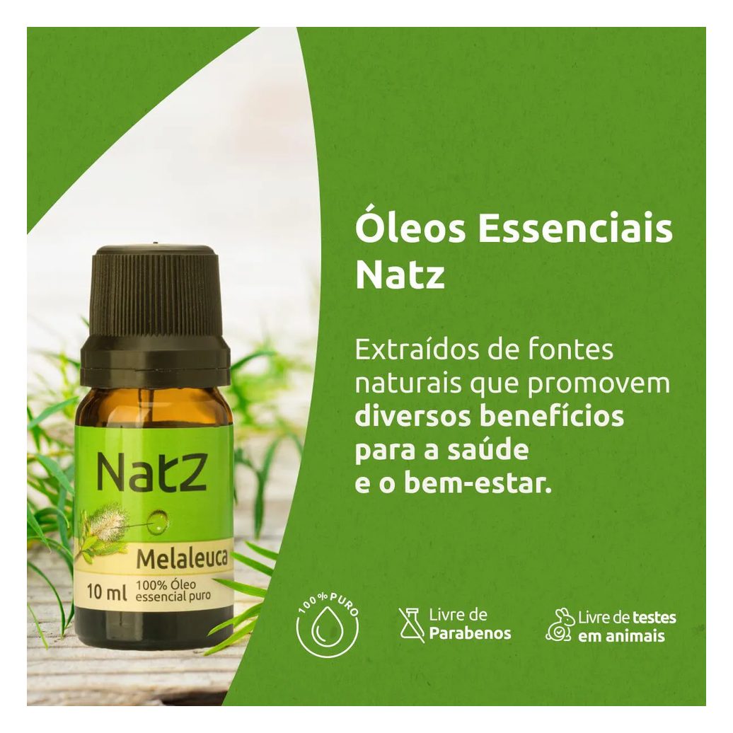 Óleo Essencial de Melaleuca Natz 10ml