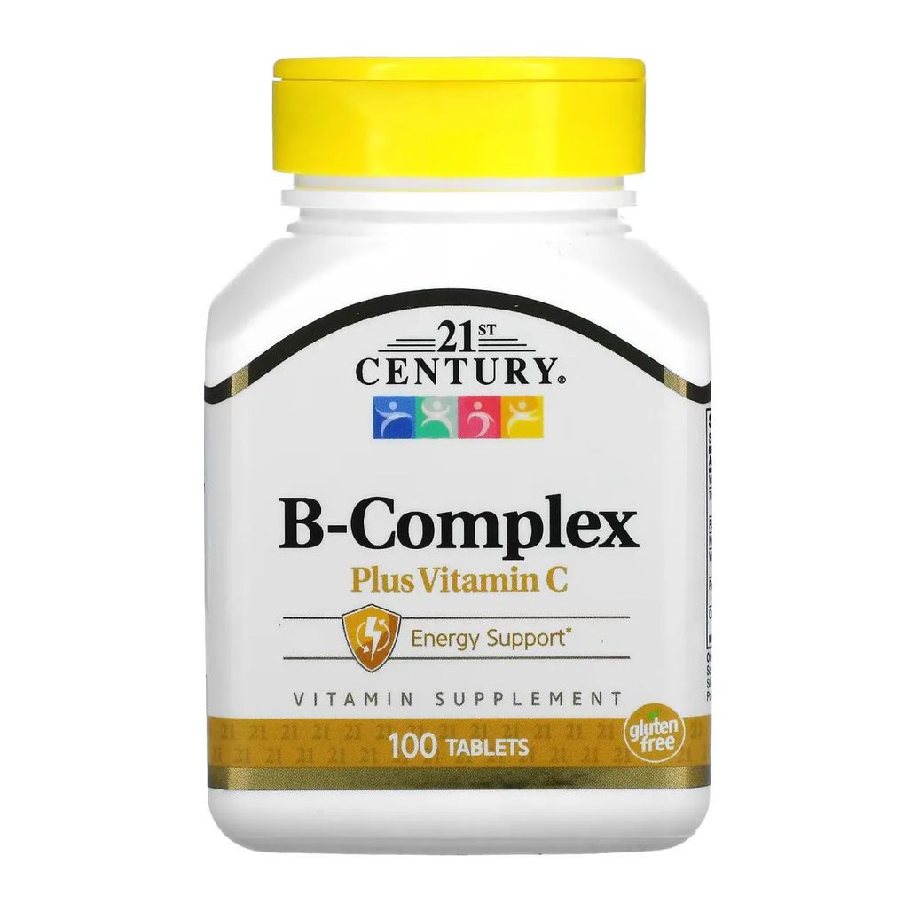 Complexo B + Vitamina C 100 Tabletes 21st Century
