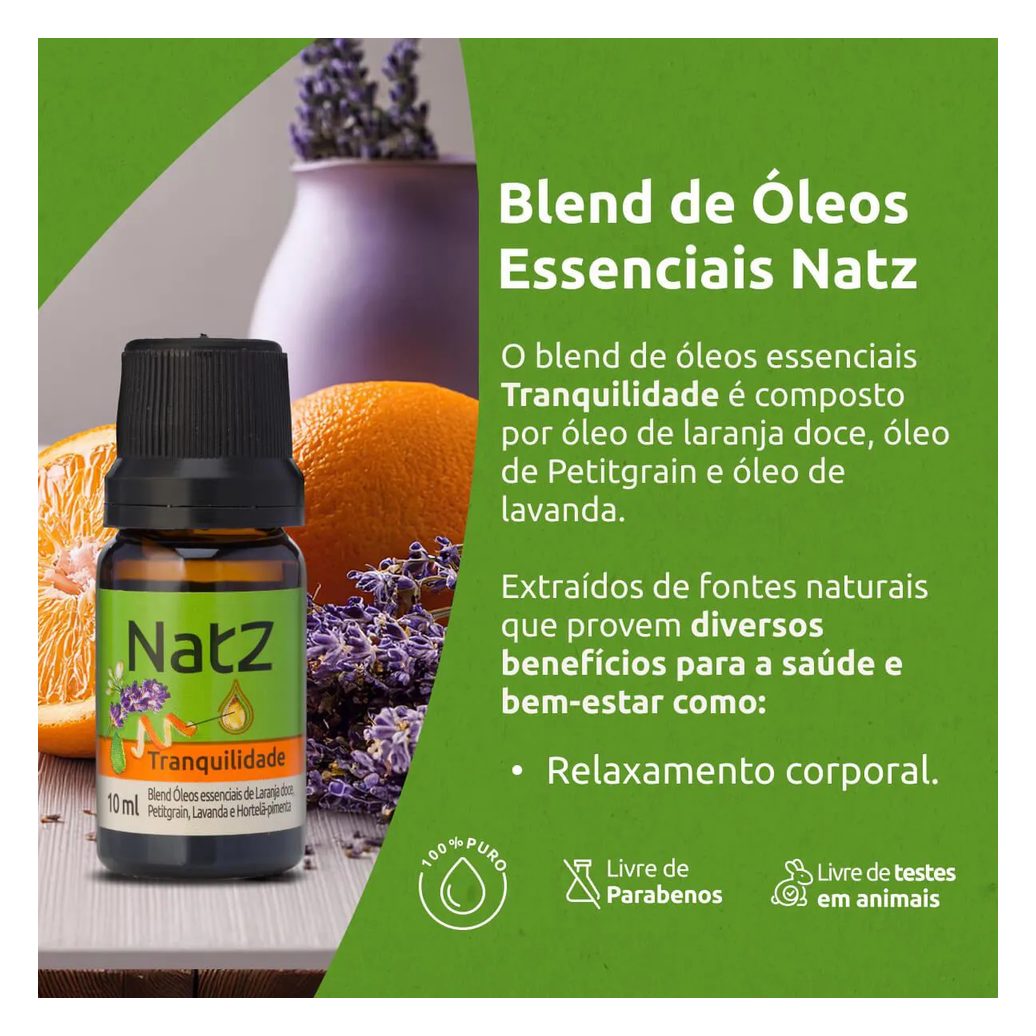 Óleo Essencial Blend Natz Tranquilidade 10ml