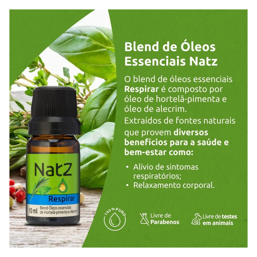 Óleo Essencial Blend Natz Respirar 10ml