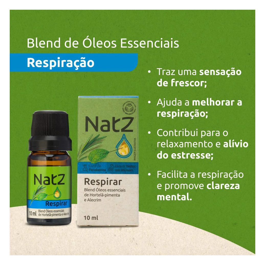 Óleo Essencial Blend Natz Respirar 10ml