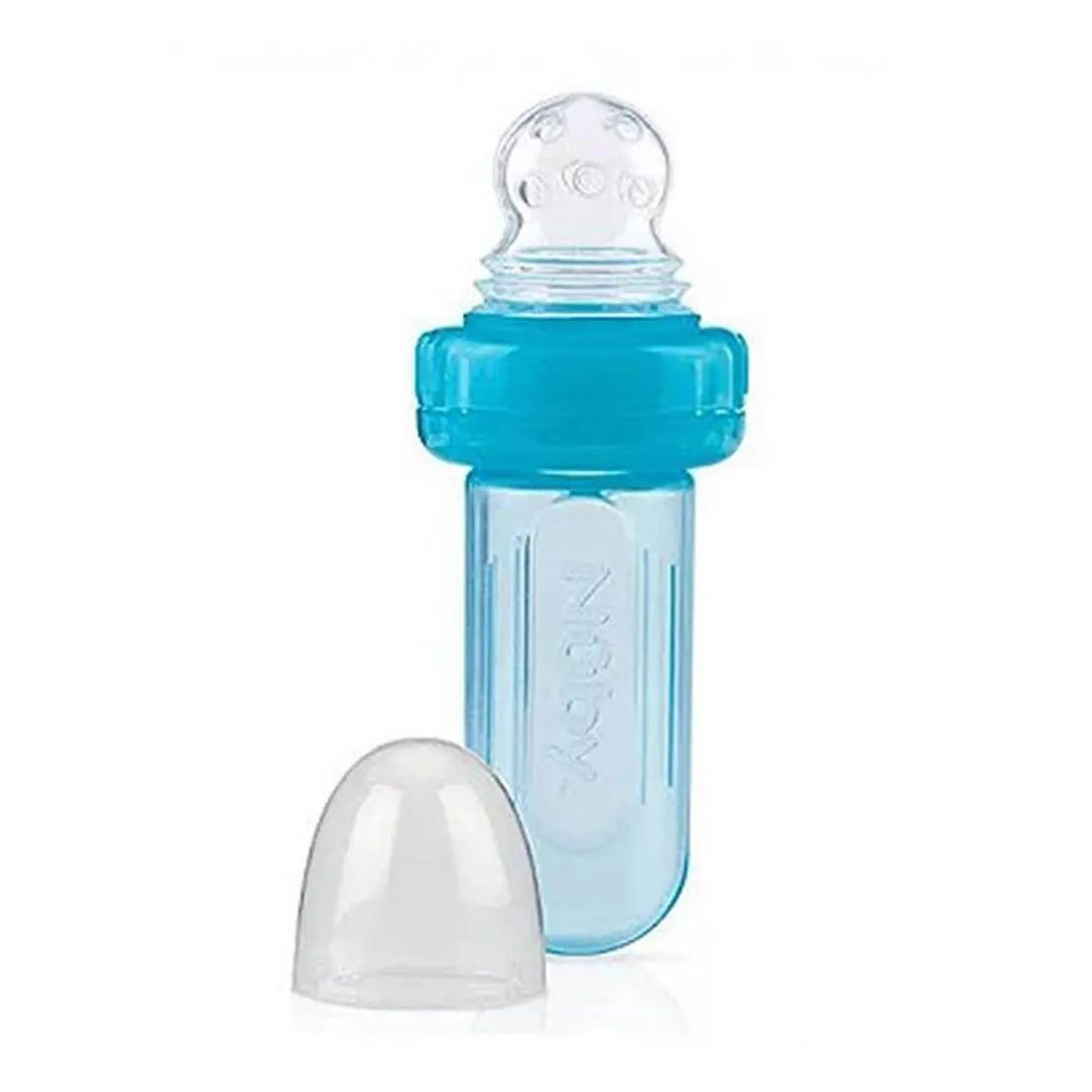 Alimentador de Silicone Azul - Nûby