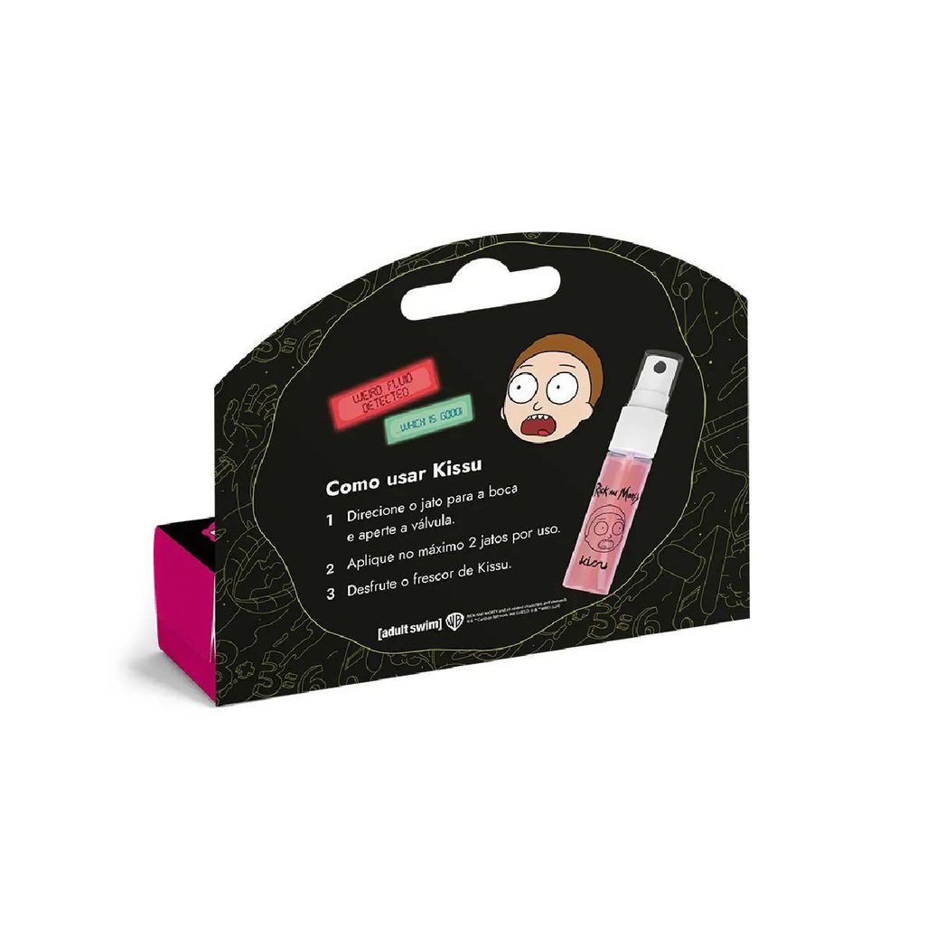 Spray Bucal Kissu Rick And Morty Frutas Vermelhas 15ml