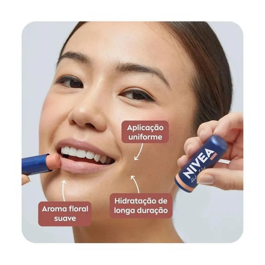 Protetor Labial Nivea Hidra Color Nude 4,8g