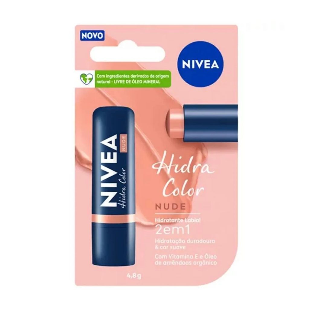 Protetor Labial Nivea Hidra Color Nude 4,8g
