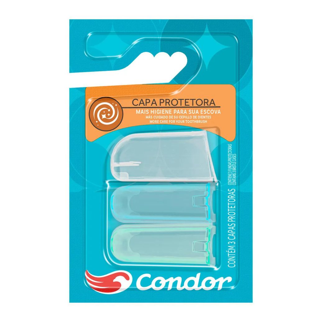 Capa Protetora de Cerdas para Escova Dental Condor 3 Un