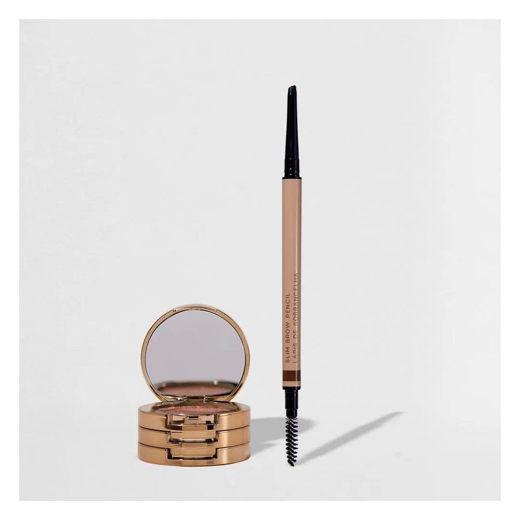 Kit Trio de Sombras 3 To Go Pallete Hazel + Lápis de Sobrancelhas Retrátil Médio Nádia Tambasco By Océane (2 Produtos)