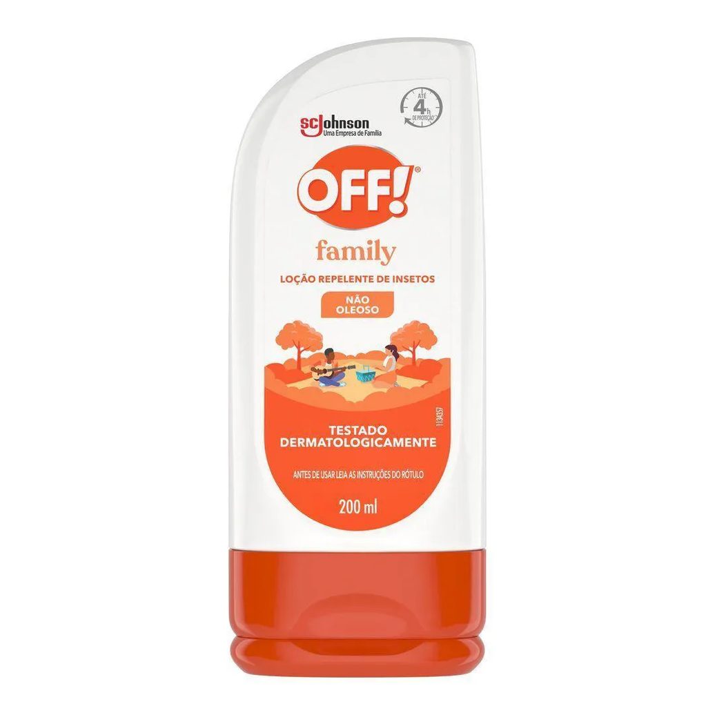 Kit 4 Repelentes Loção Off! Family 200ml Cada