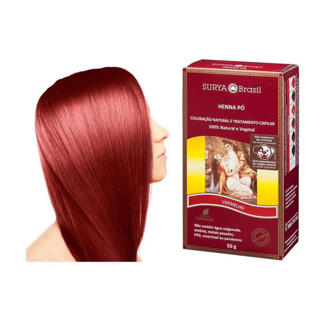 Henna Surya Indian Vermelho 50g