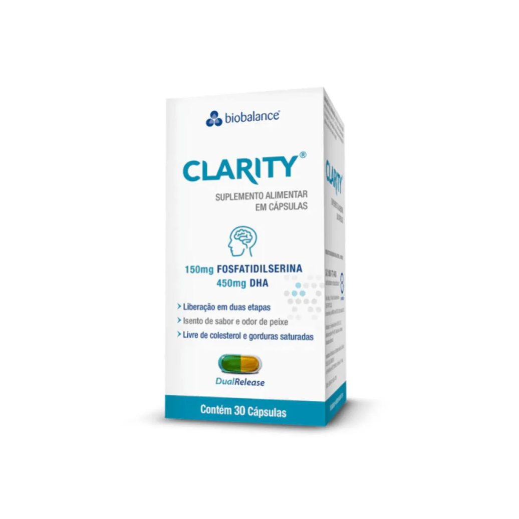 Clarity Fosfatidilserina 150mg Dha 450mg 30 cápsulas Biobalance