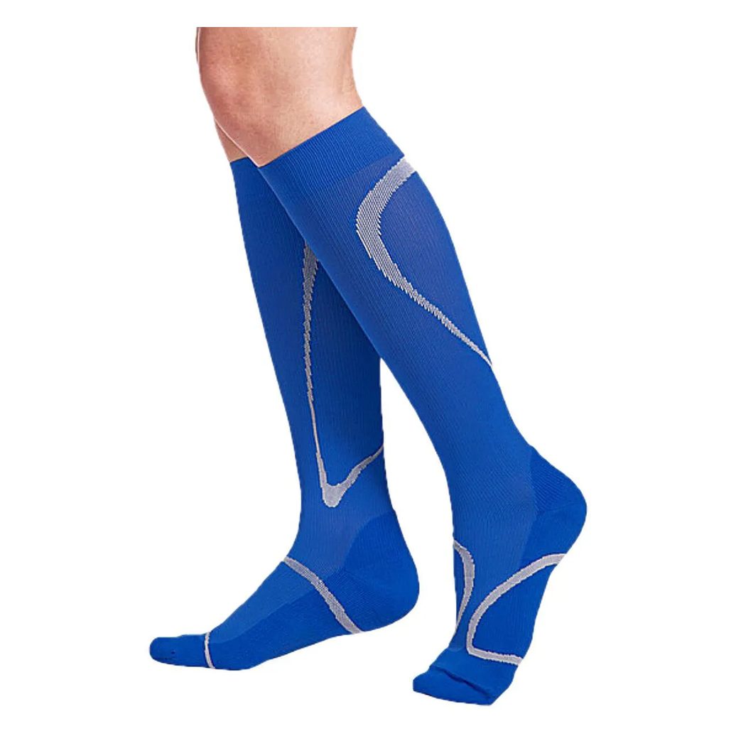 Meia 3/4 Esportiva Perfomance Sigvaris - 20-30mmhg - Azul - Tamanho P2