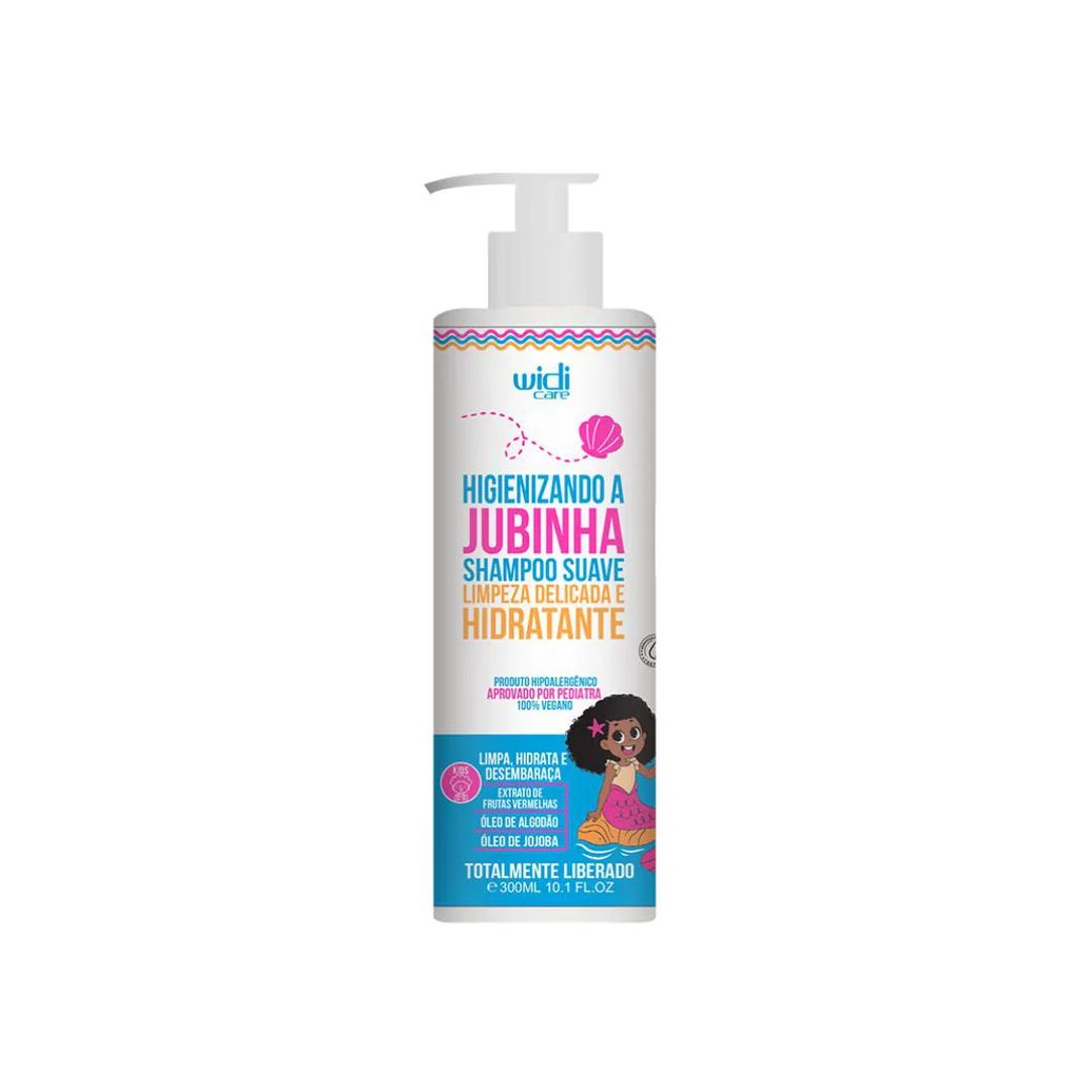 Shampoo Widi Care Higienizando a Jubinha Suave Limpeza Delicada e Hidratante