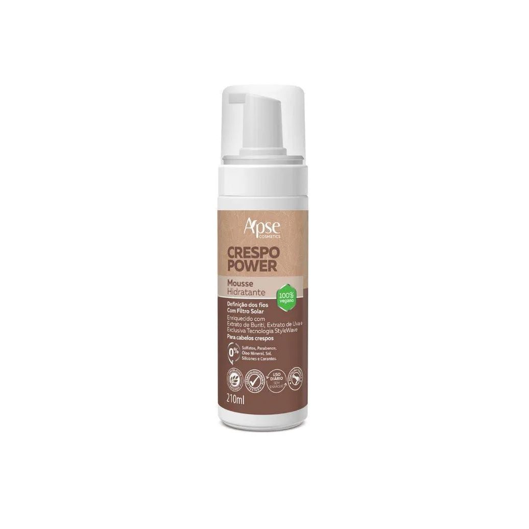Mousse Capilar Apse Hidra Crespo Power 210ml