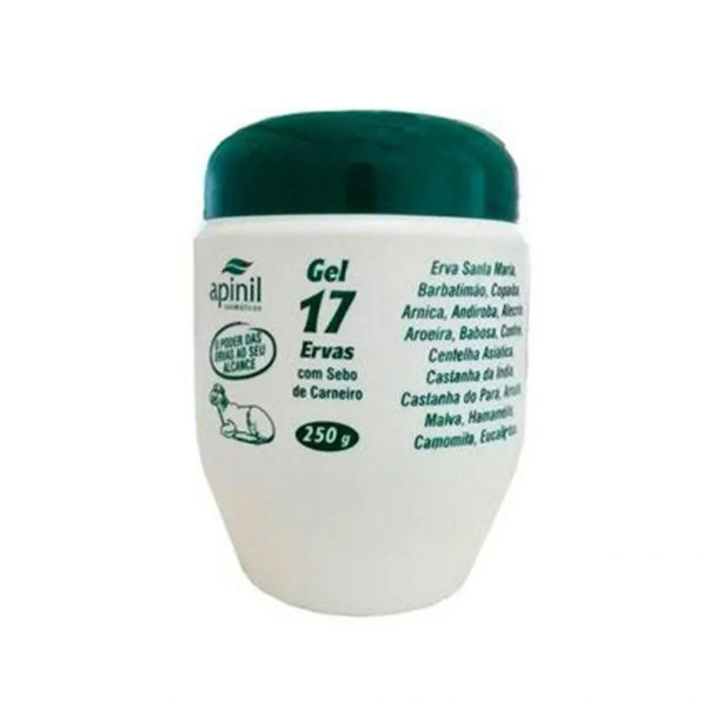 Gel para Massagem Natudepill Apinil 17 Ervas Pote 250g