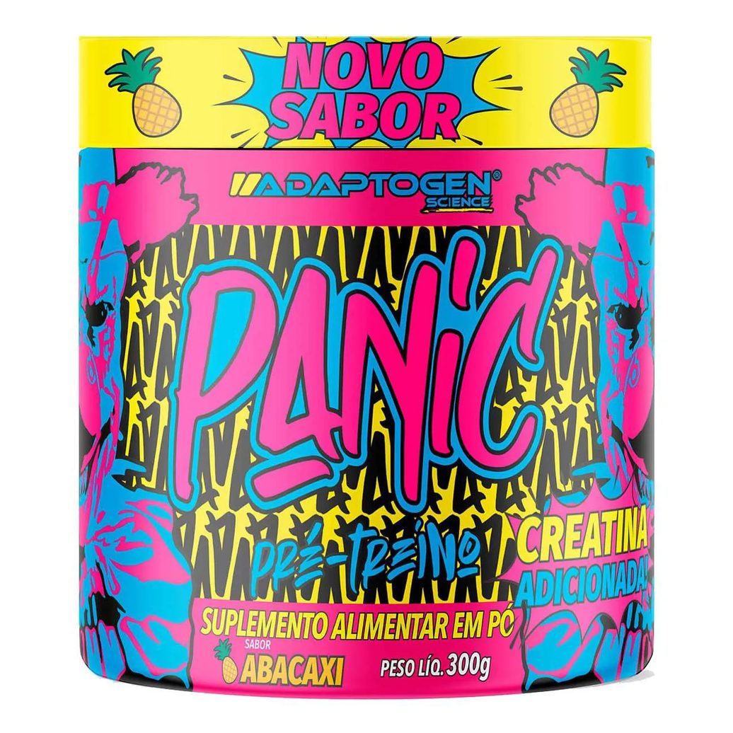 Pré Treino Panic Adaptogen Super Concentrado 300G Abacaxi