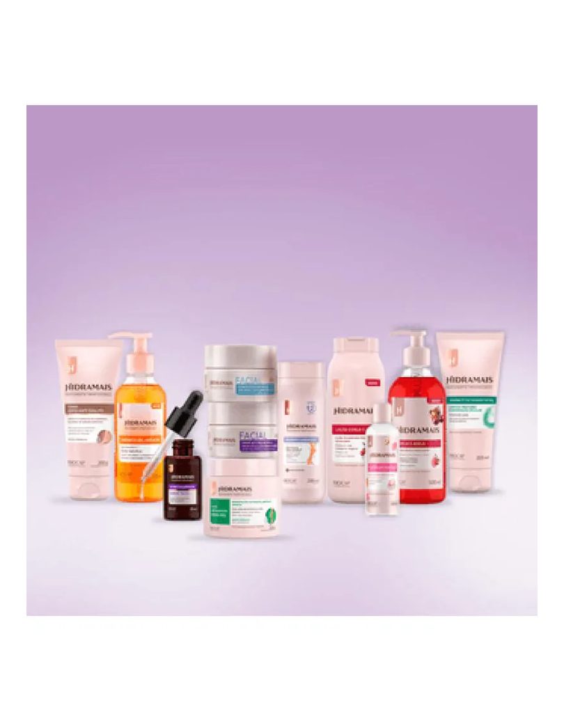 Kit Banho Hidratação: Cereja e Avelã + Ácido Hialurônico + Sabonete Antiacne