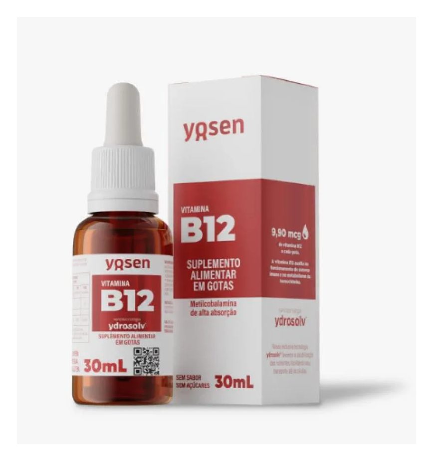 Vitamina B12 de Alta Absorção Ydrosolv Yosen 30ml - Um Novo Conceito em Vitamina B12