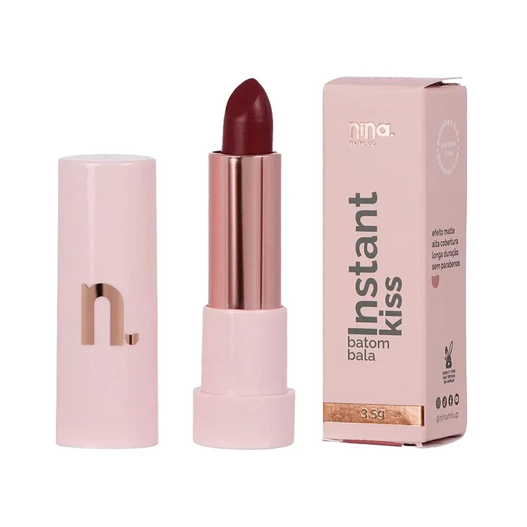 Nina Make Up Instant Kiss Batom Bala Maria Thereza