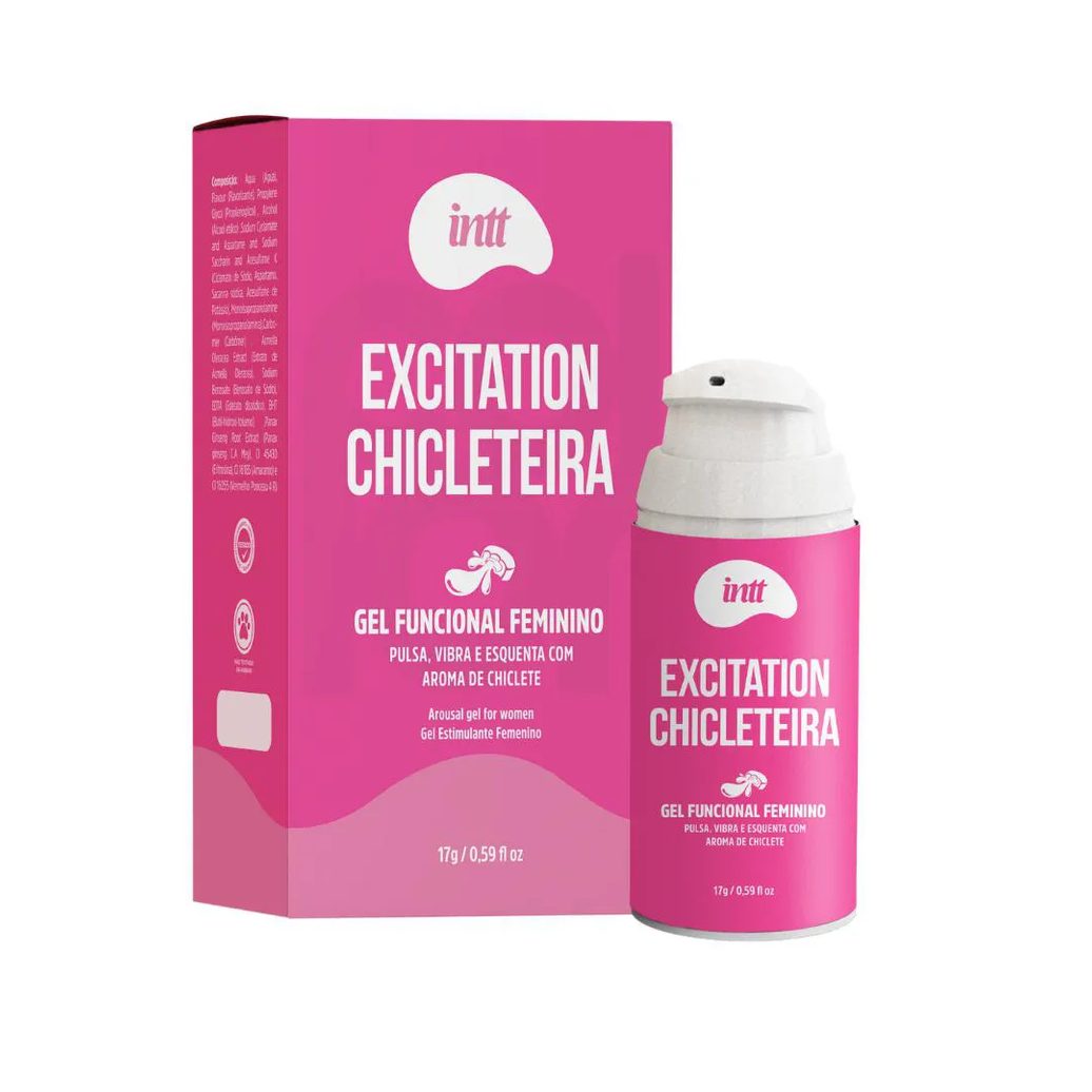 Gel Excitation Feminino Chicleteira Sabor Chiclete - Intt Cosméticos