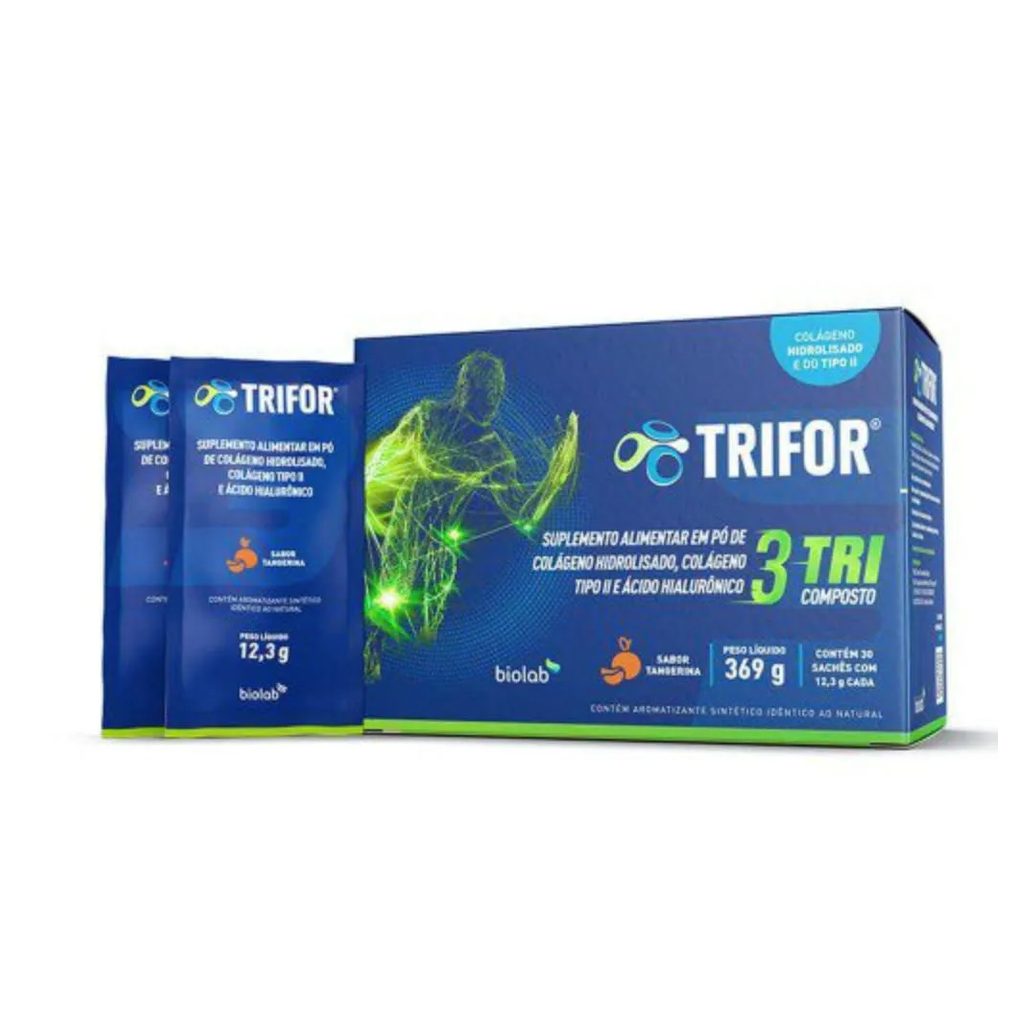 Trifor Suplemento Alimentar Colágeno Tangerina 30 Sach 12,3g