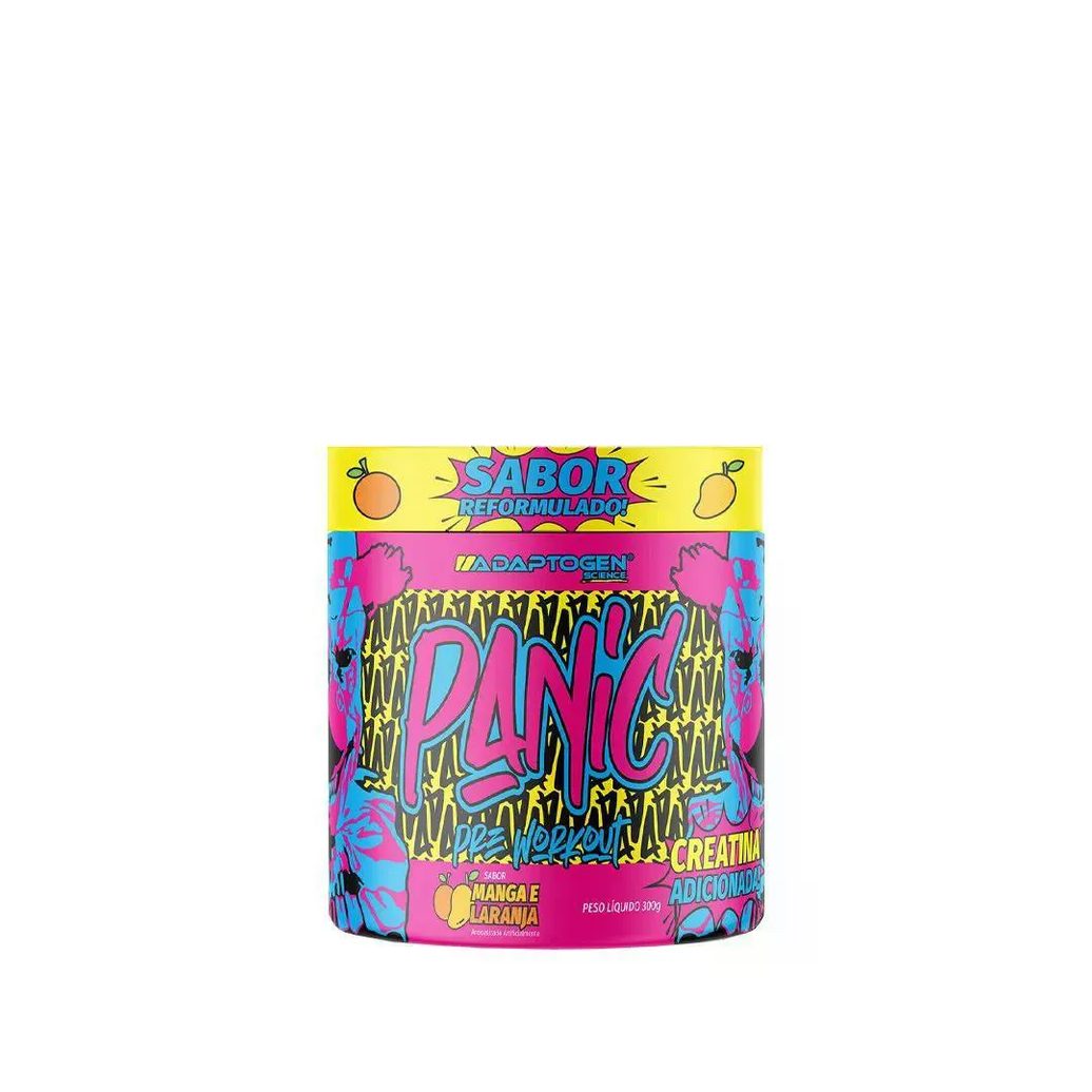 Panic Pré Workout Adaptogen Manga com Laranja 300g