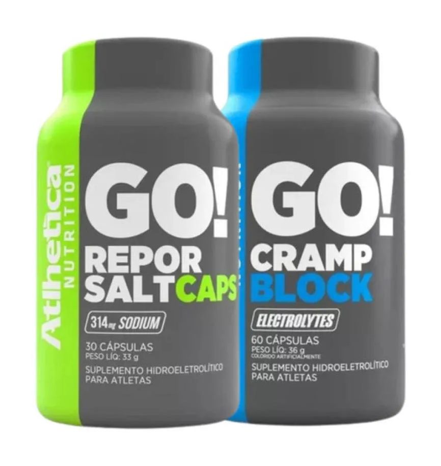 Combo 1 Cramp Block 60 cápsulas + 1 Repor Salt 30 cápsulas