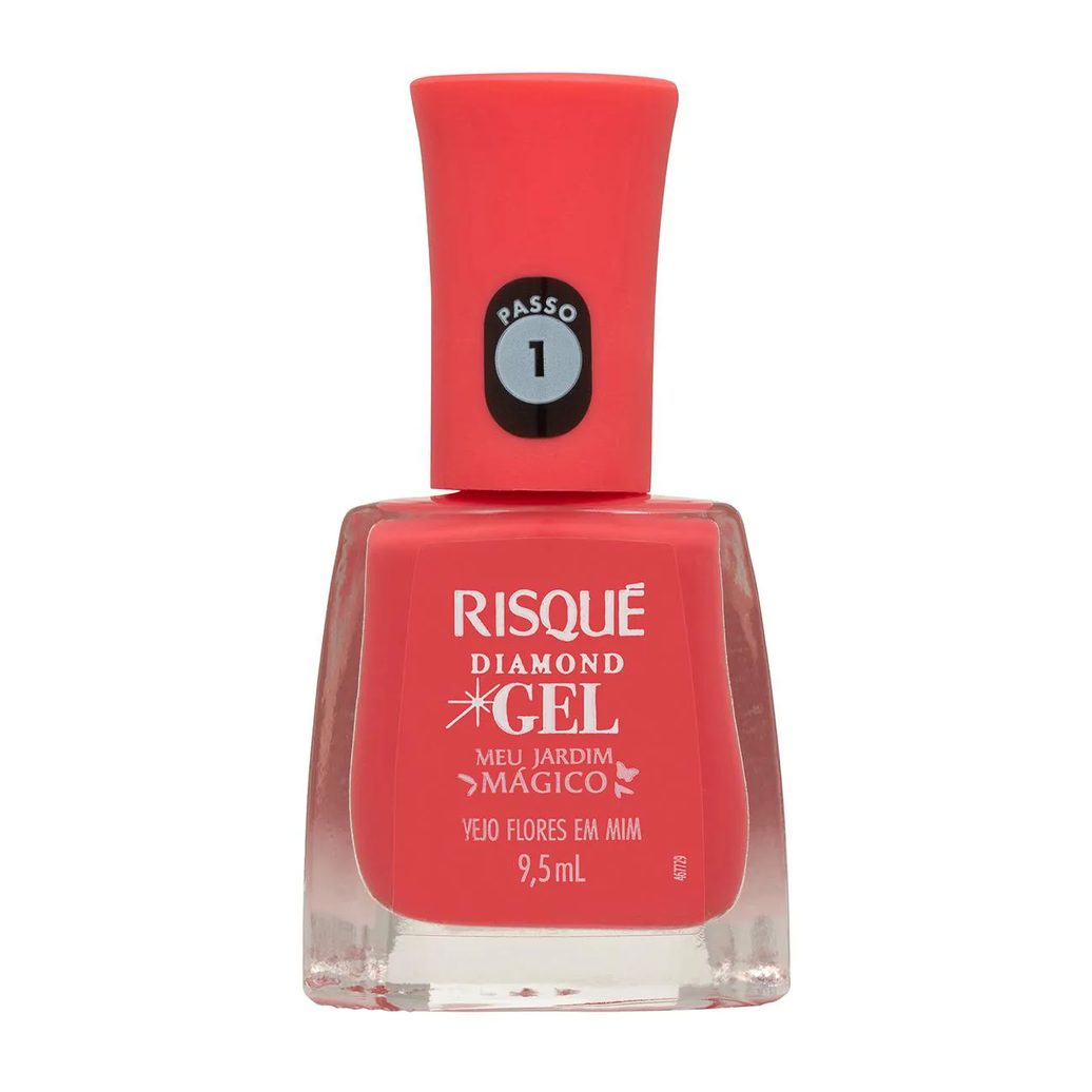 Esmalte Cremoso Risqué Diamond Gel Meu Jardim Mágico 9,5ml - Vejo Flores em Mim