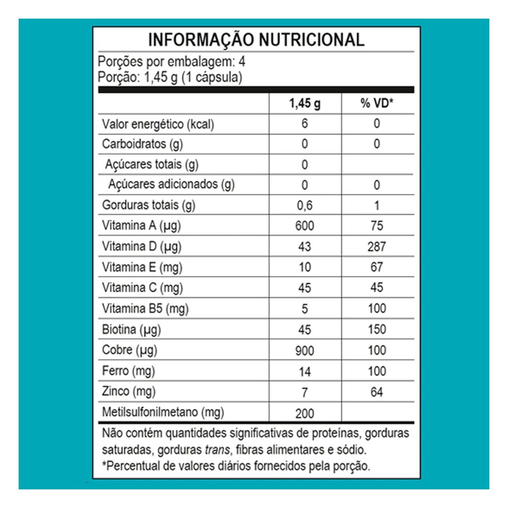 Mantecorp Nouve Biotin Cabelo Pele e Unha 30 cápsulas