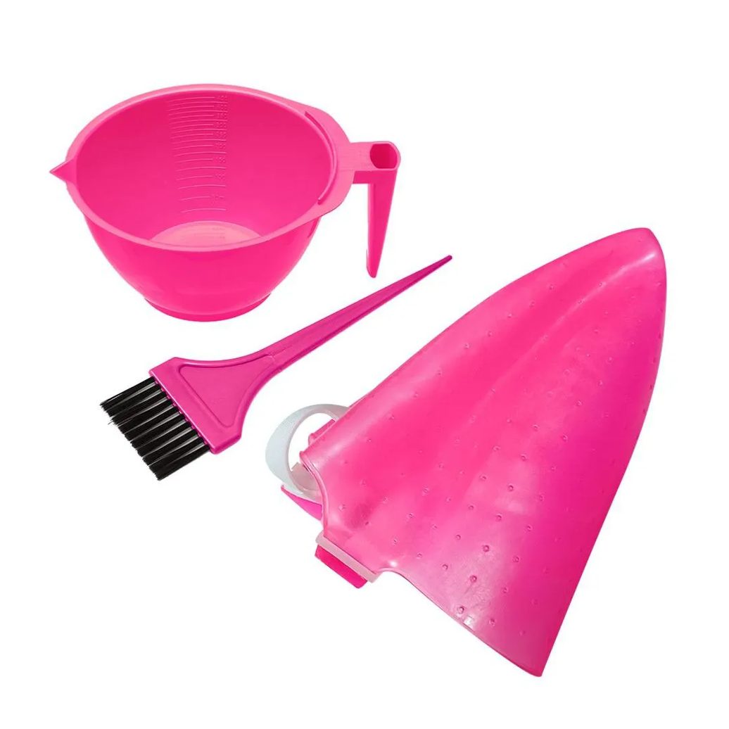 Kit Reflexo Luxo Tigela Pincel Touca Silicone Santa Clara