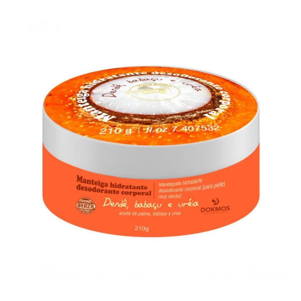 Manteiga Hidratante Dendê, Babaçu e Uréia - Dokmos - 200gr