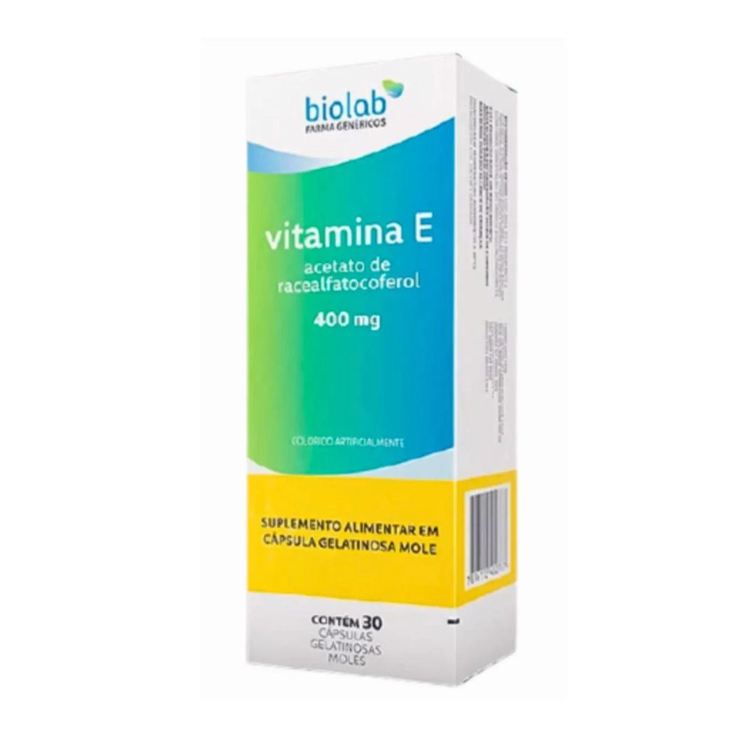 Vitamina e 400mg Biolab Vitamina da Beleza 30cps