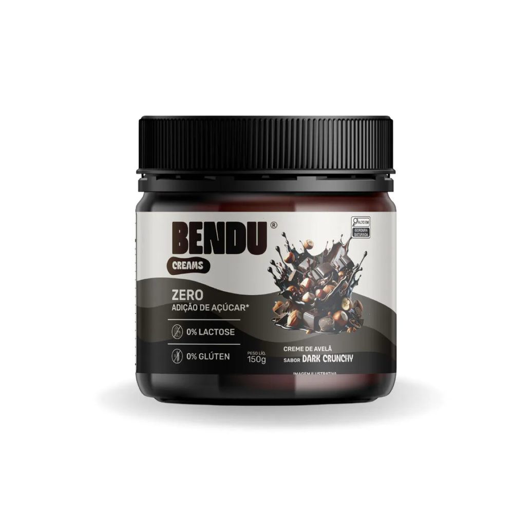 Creme de Avelã Bendu Dark Crunchy Zero Açúcar 150g