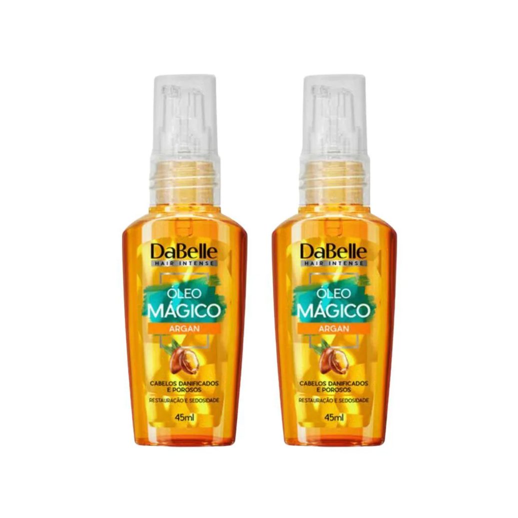 Oleo Capilar Dabelle 45ml Argan - Kit C / 2un