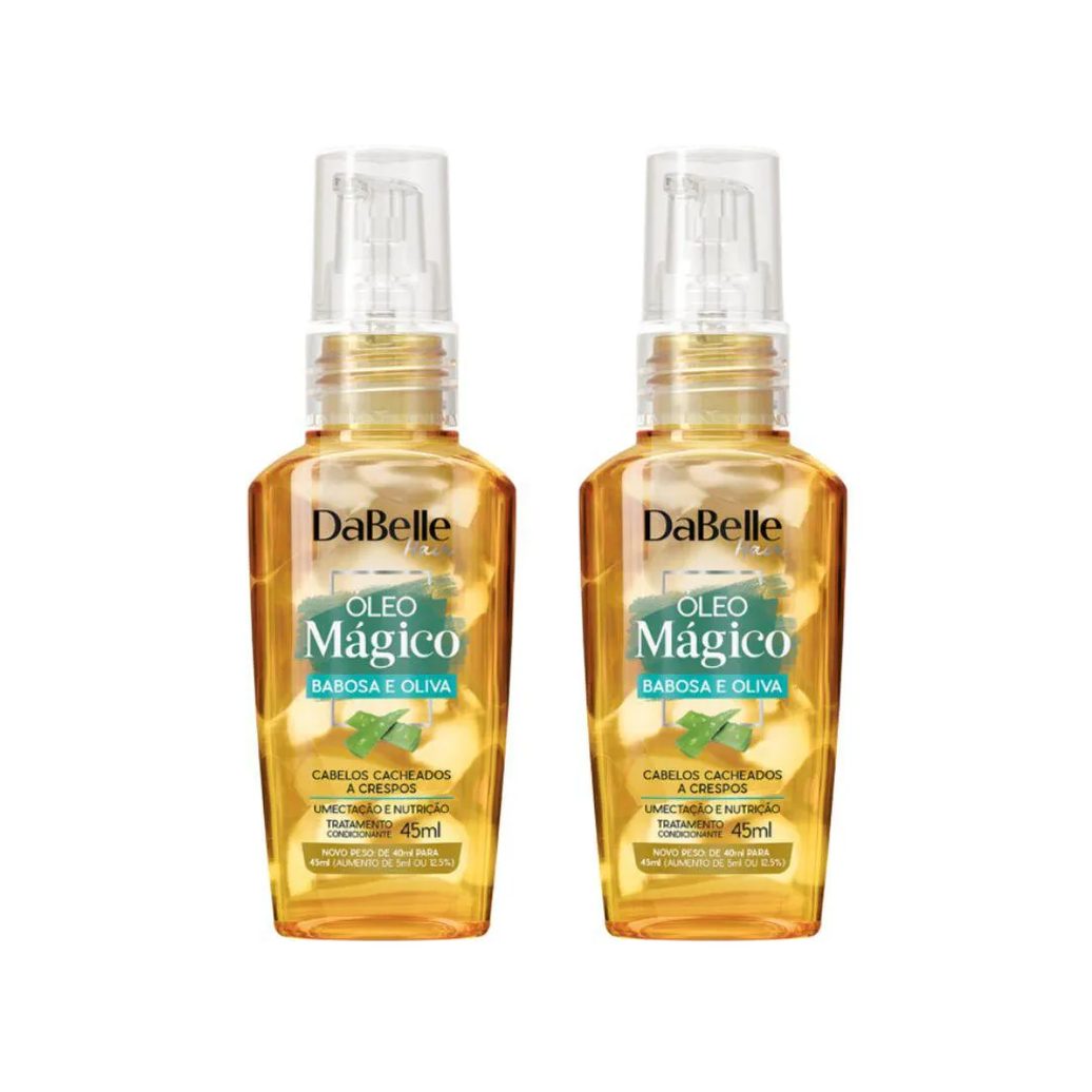 Oleo Capilar Dabelle 45ml Magico Babosa / Oliva - Kit C / 2un