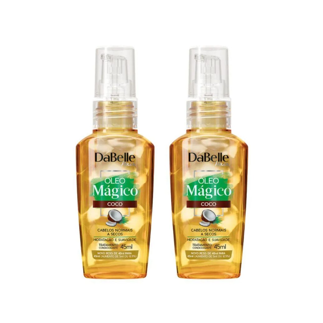 Oleo Capilar Dabelle 45ml Magico Coco - Kit C / 2un