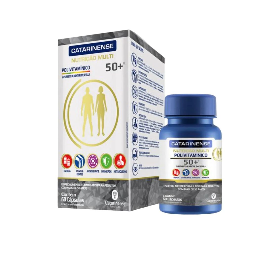 Polivitamínico Vitamina Multi 50+ 60 Cps - Catarinense