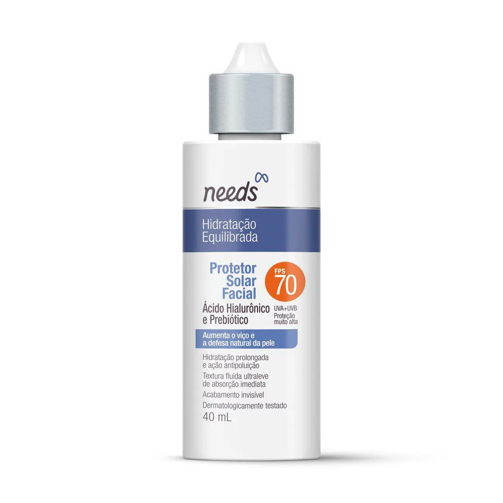 Protetor Solar Facial FPS 70 Needs Hidratação Equilibrada 40g
