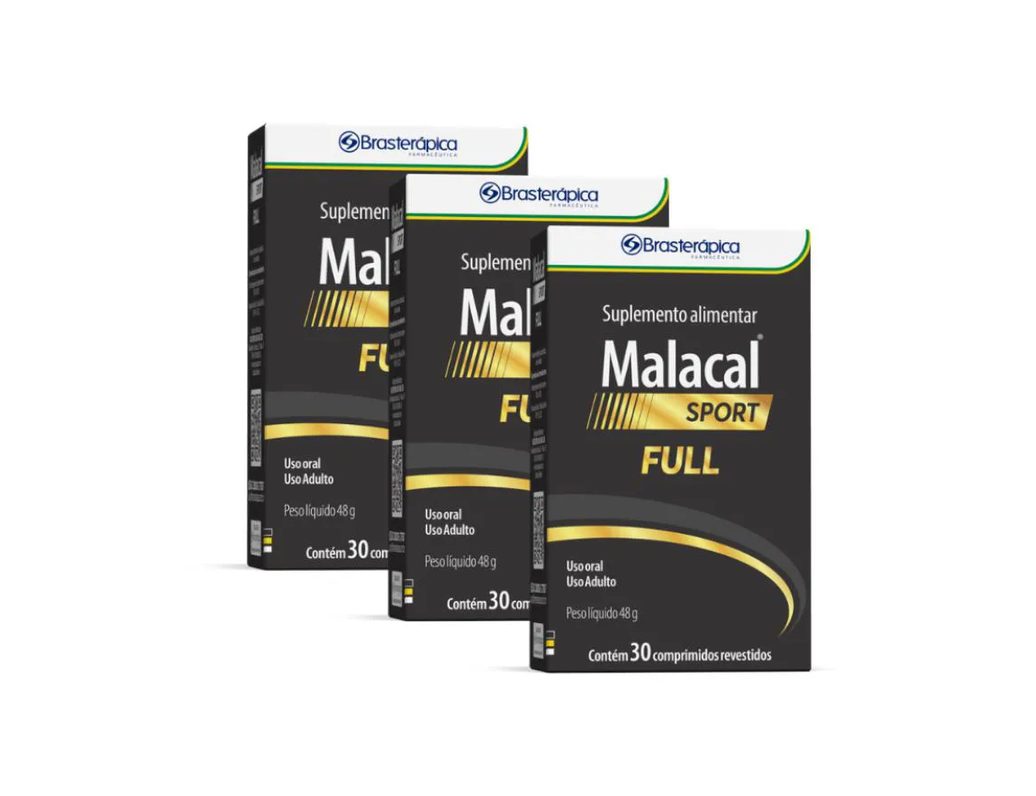 Kit 3 Malacal Sport Full Com 30 Comprimidos Cada