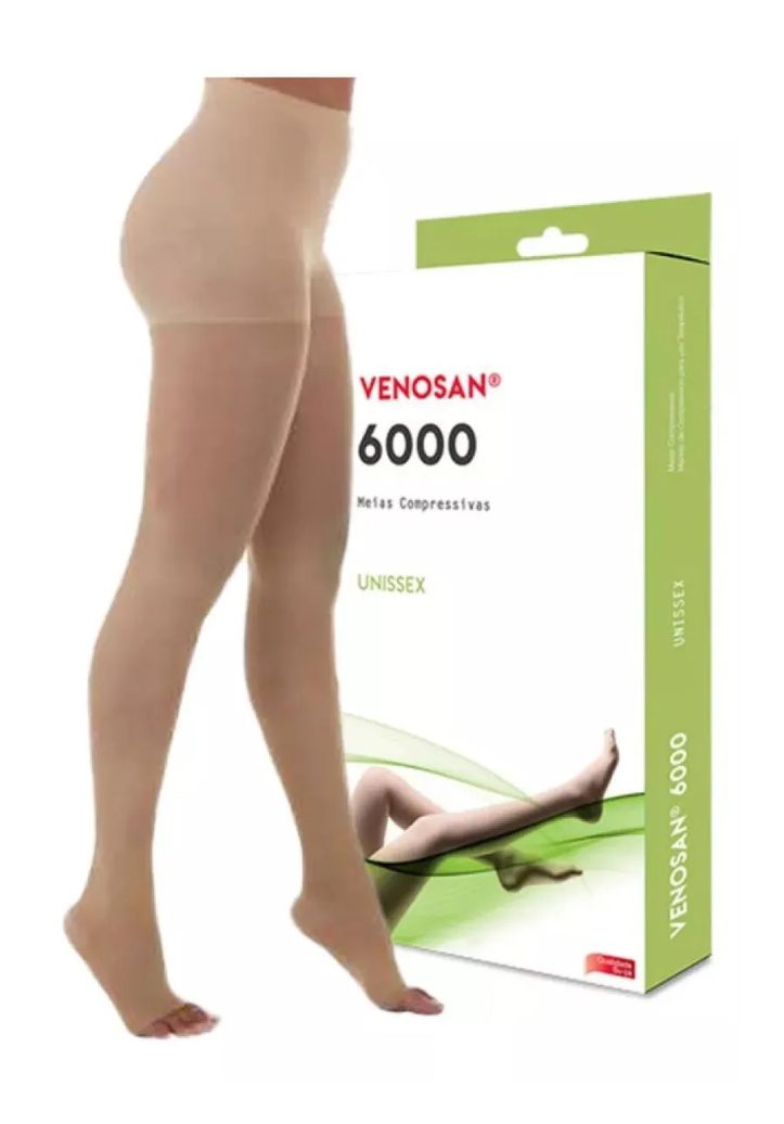 Meia de Compressão Venosan 6000 20-30 Mmhg At Meia-calça Bege - Venosan G