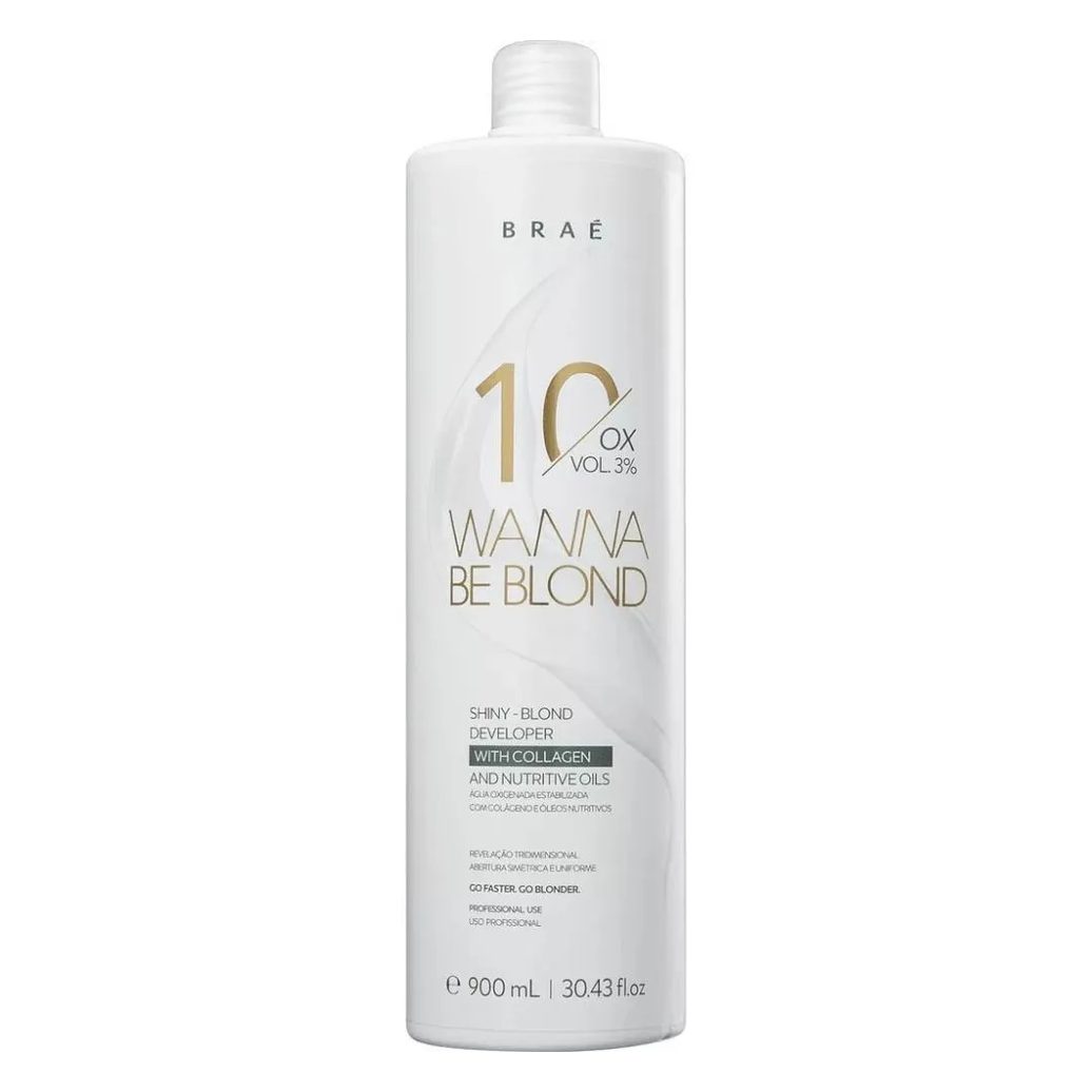 Wanna Be Blond Braé 3% Agua Oxigenada 10 Volumes 900ml