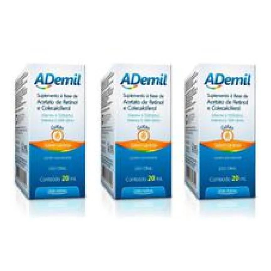 Kit C/3 Ademil a+D Sol 20Ml - Arte Nativa