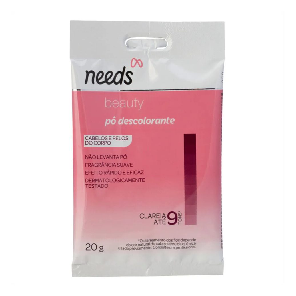 Kit Descolorante de Pelos Needs Beauty Extrato de Camomila