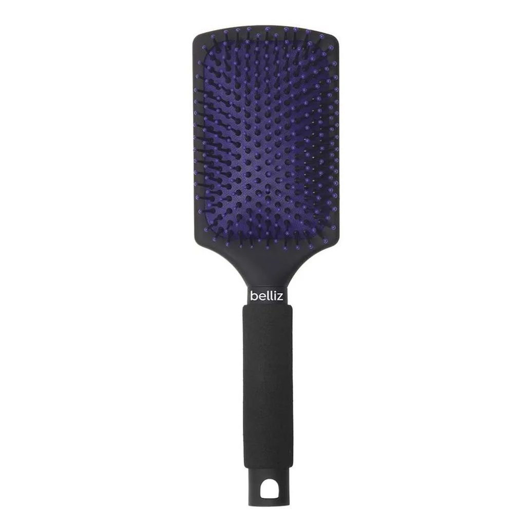 Escova Black Ionizada Raquete Belliz Controle do Frizz