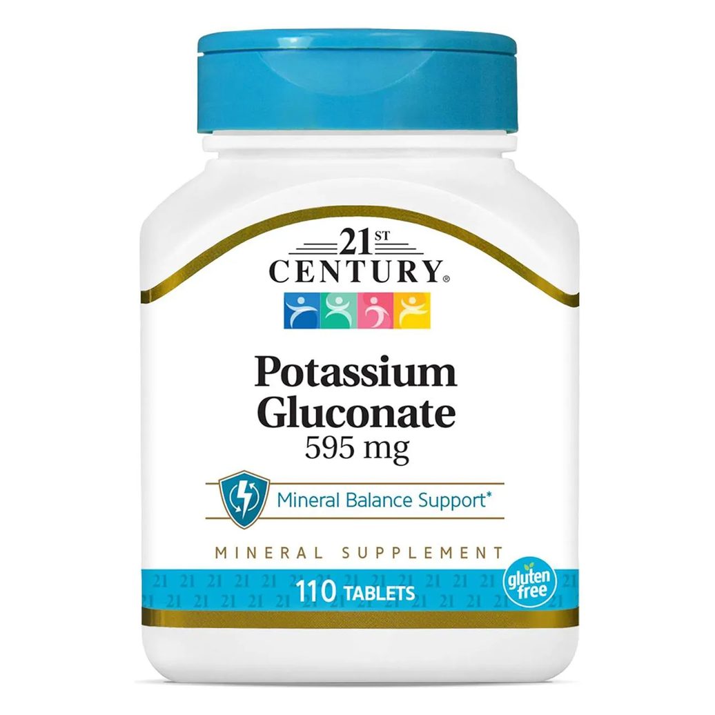 Gluconato de Potássio 595 Mg 110 comprimidos 21st Century