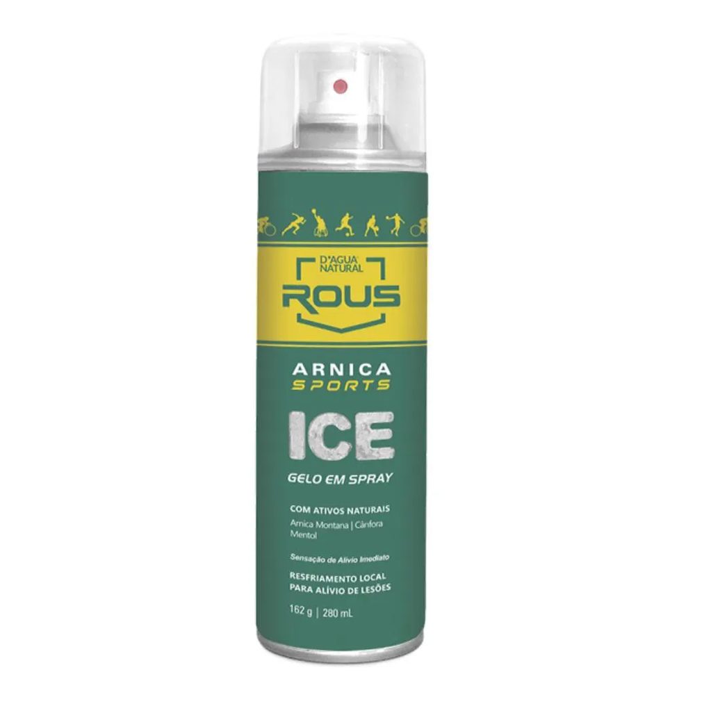 Gelo em Spray Arnica Sports Ice 280ml para Dores e Lesoes D9agua Natural