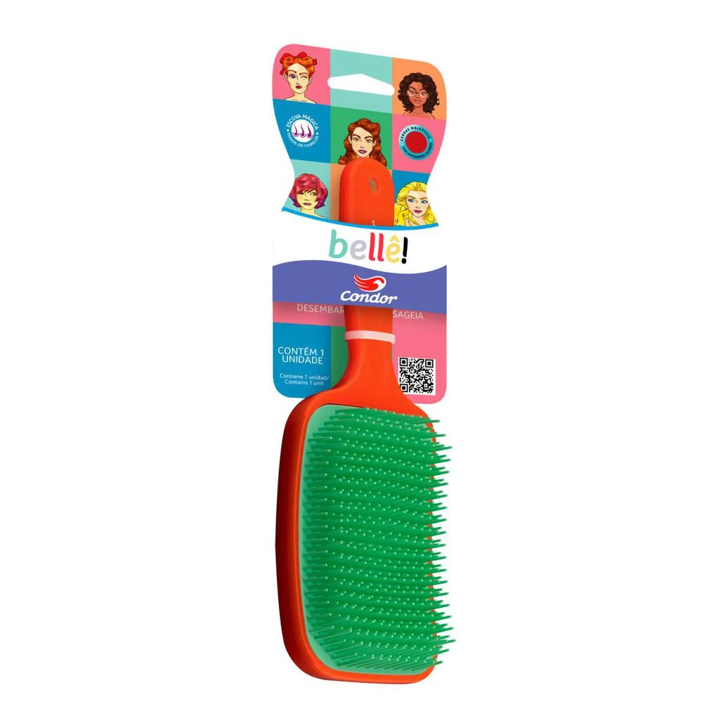 Escova para Cabelo Raquete Mágica Condor Bellê!