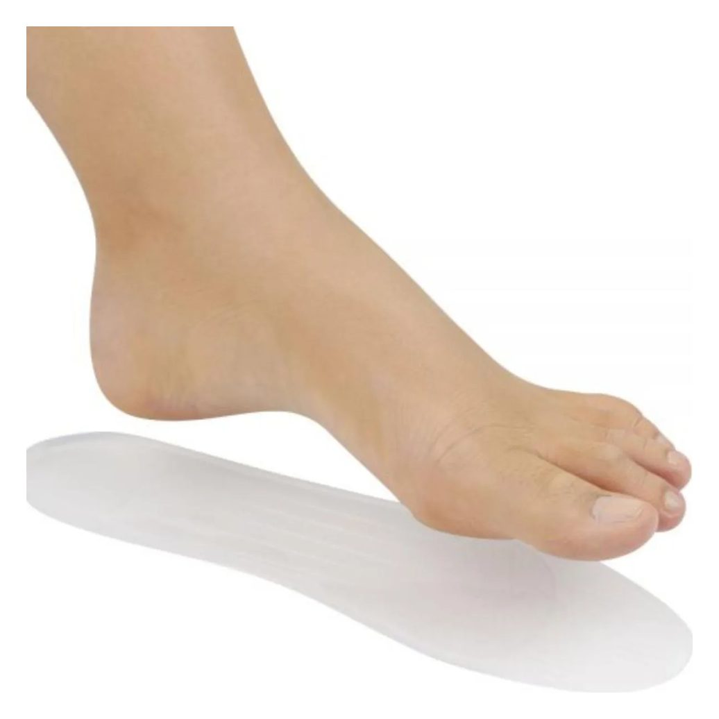 Palmilha de Silicone Ortopédica Anti - Impacto Esportiva Esportão Alívio Dores Ortho Pauher - 34 / 35