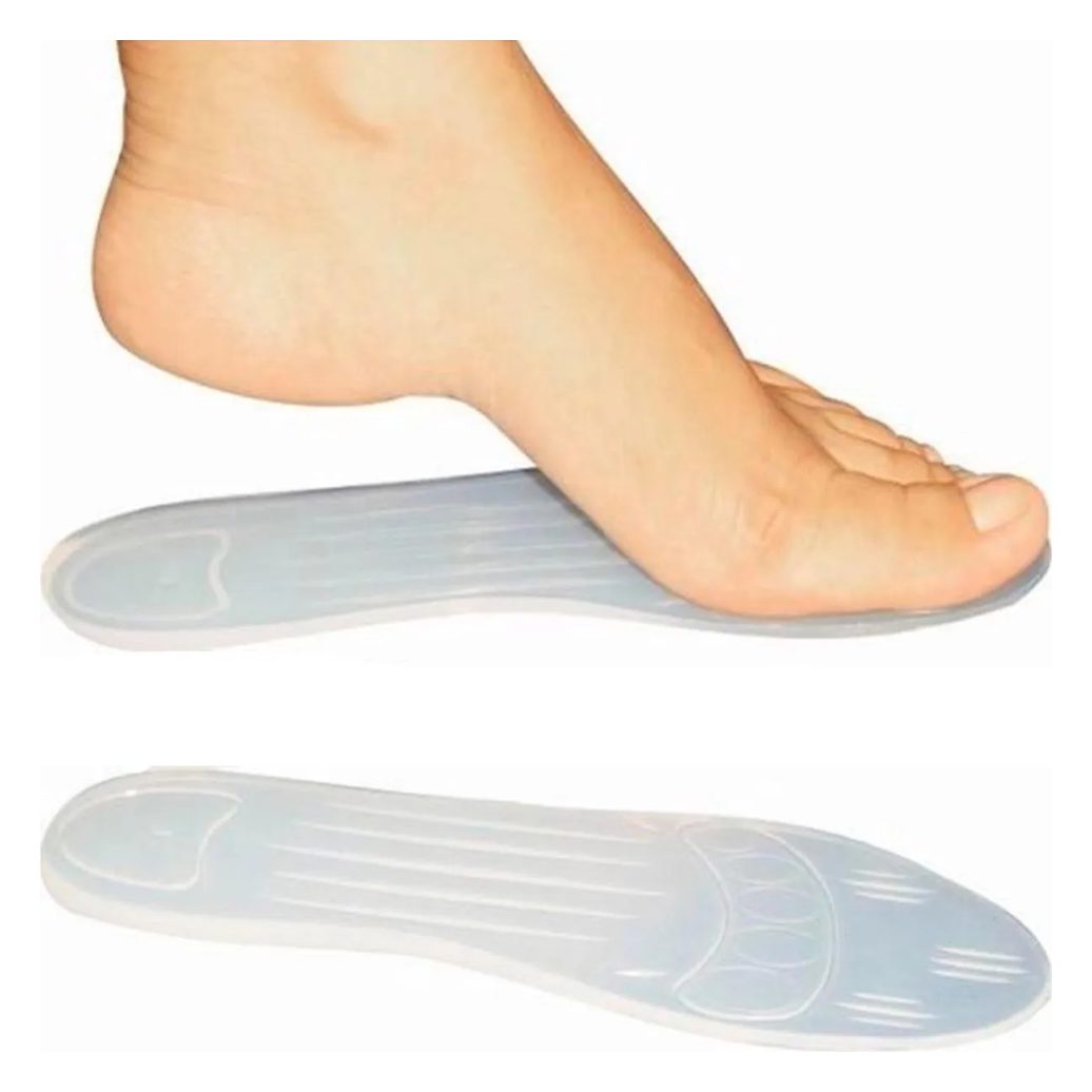 Palmilha de Silicone Ortopédica Anti - Impacto Esportiva Esportão Alívio Dores Ortho Pauher - 34 / 35