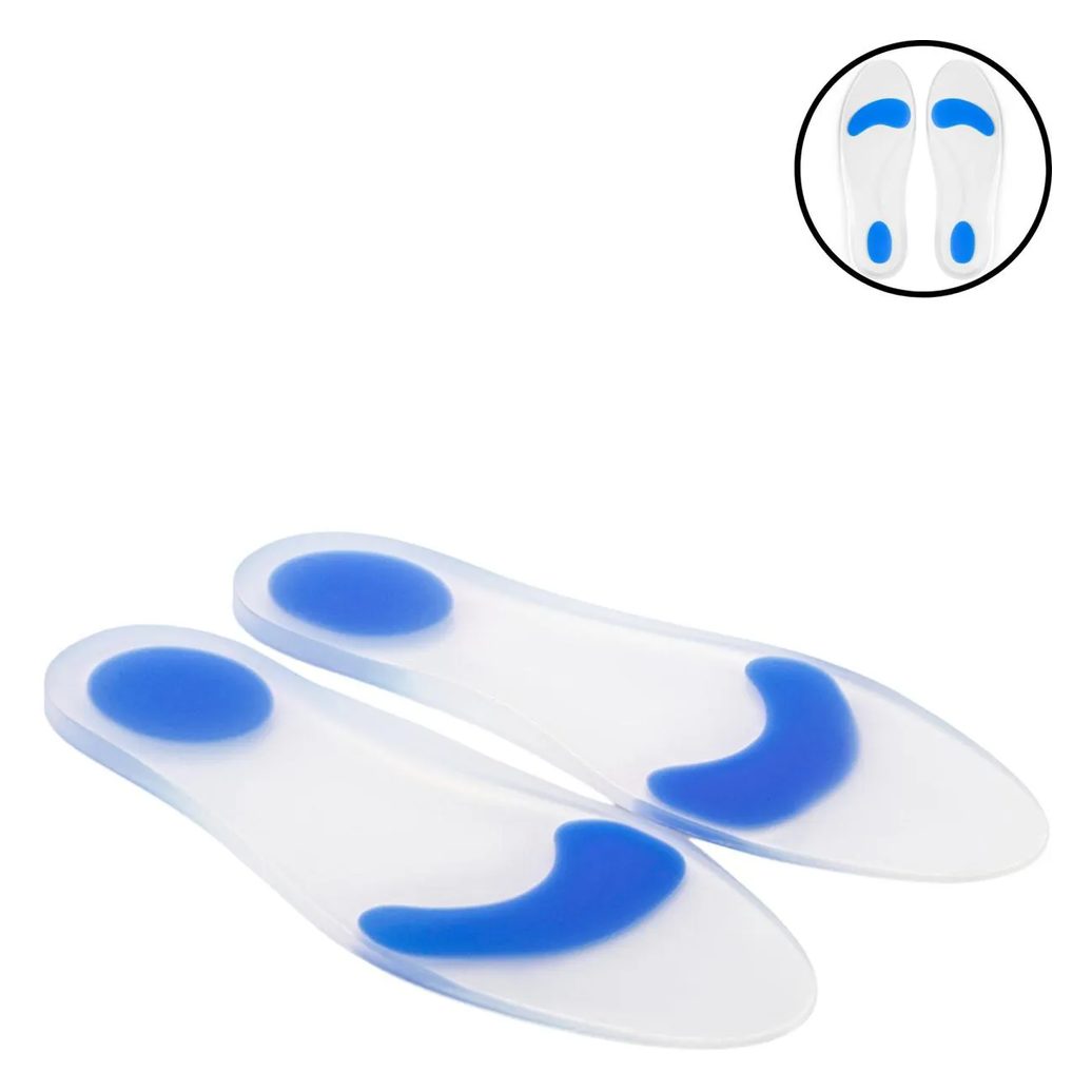Palmilha Ortopedica com Arco e Ponto Azul Esporão Anti Impacto 39 / 40 Hidrolight